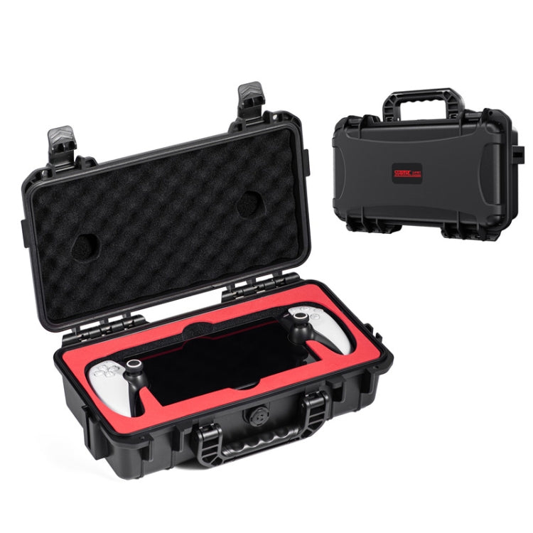 For PlayStation Portal STARTRC GAMES Console Storage Handheld IP67 Waterproof Hard Shell Bag(Black)