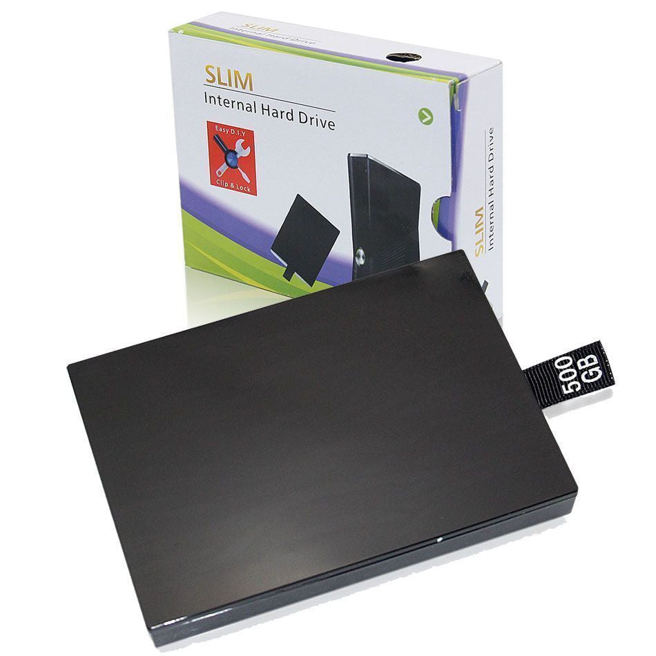 black xbox 360 slim hard drive