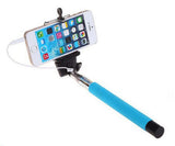 Black 3.5mm Extendable Selfie Wired Stick Phone Holder Remote Shutter Monopod For smartphone iphone - Tripods & Monopods - Althemax - 7