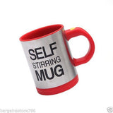 Lazy Auto Self Stir Stirring Mixing Tea Coffee Cup Mug Work Office - Red - Gift - Althemax - 2