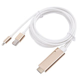 Althemax® 2M iPhone 閃電連接 HDMI 電視 AV 電纜適配器適用於 Apple iPhone 7 Plus