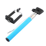 Blue 3.5mm Extendable Selfie Wired Stick Phone Holder Remote Shutter Monopod For smartphone iphone - Tripods & Monopods - Althemax - 4