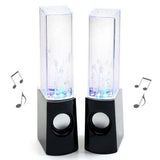 NEW LED Dancing Water Music Fountain Light Computer Speaker / Iphone5S /PC Black - Computer Speakers - Althemax - 1