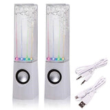 NEW LED Dancing Water Music Fountain Light Computer Speaker / Iphone5S /PC White - Computer Speakers - Althemax - 1