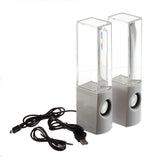 NEW LED Dancing Water Music Fountain Light Computer Speaker / Iphone5S /PC White - Computer Speakers - Althemax - 2