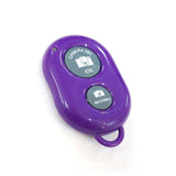 Purple Bluetooth Wireless Remote Control Camera Shutter Selfie for iPhone, iPad Air Mini Smartphones - Shutter Remote - Althemax - 1