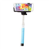 Built in Bluetooth Extendable Selfie Stick Monopod Holder Multi Available - Blue - Tripods & Monopods - Althemax - 1