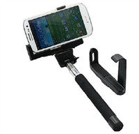 Built in Bluetooth Extendable Selfie Stick Monopod Holder Multi Available - Black - Tripods & Monopods - Althemax - 1