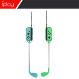 Switch Golf Club Red & Green Set of 2 for Mario Golf Nintendo Switch Joycon controller      Brand: iPlay  (Joycon Controller not included)
