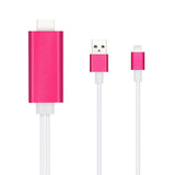 Althemax® 2M iPhone 閃電連接 HDMI 電視 AV 電纜適配器適用於 Apple iPhone 7 Plus