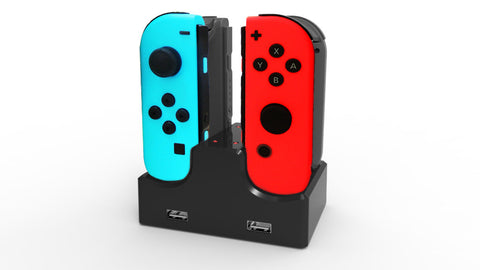 4 in 1 Charge Dock Stand with LED Indicator for Nintendo Switch Joy-Con J-Con
