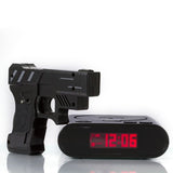 Shooting Laser Toy Gun Alarm Clock Target Panel Shooting LCD Screen Toy Games Gifts Black - Alarm Clocks - Althemax - 3