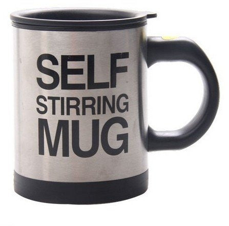 Lazy Auto Self Stir Stirring Mixing Tea Coffee Cup Mug Work Office - Black - Gift - Althemax - 2