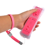 Classic Remote + Nunchuck Controller + Silicone Case for Wii / Wii Mini Multi Color - Pink - Wii Accessories - Althemax - 3