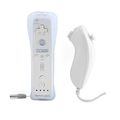 Remote Plus Built-In Motion Plus Nunchuk Silicone Case for Wii - White - Wii Accessories - Althemax - 1