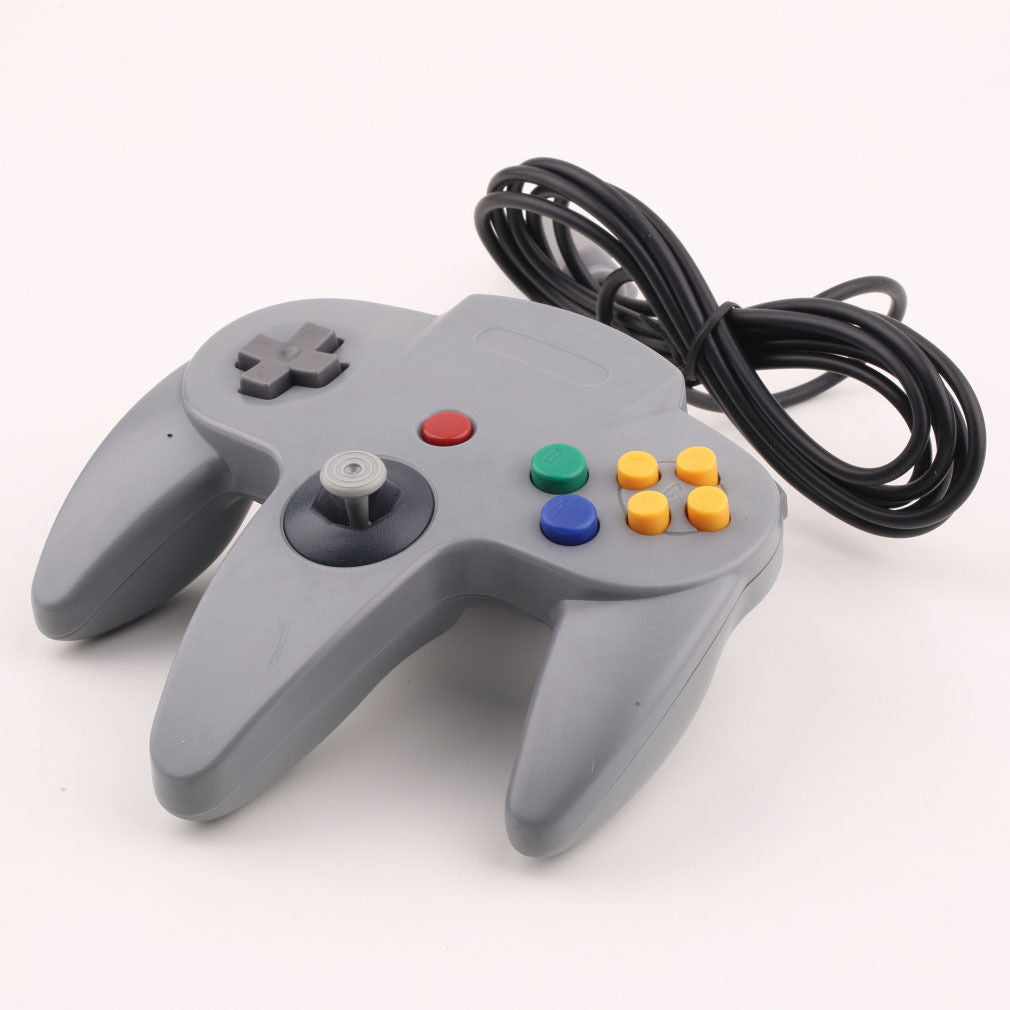 N64 Gray Long Handle Game Controller Control Remote Pad Joystick Fit for Nintendo 64 System - Game Controller - Althemax - 2