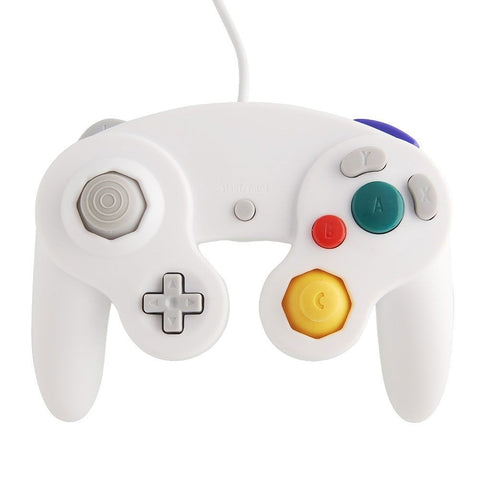 NGC White DualShock Game Shock Joypad Controller Gamepad for Nintendo Wii GC NGC GameCube - Game Controller - Althemax - 1