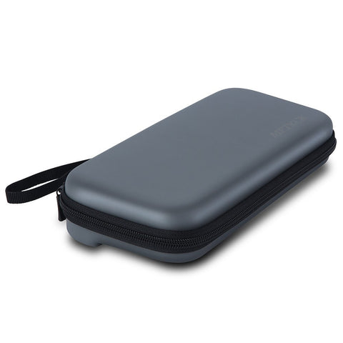 Althemax® 手提箱 保護性、硬質、便攜式手提箱 用於遊戲的多用途包 橙色內飾 適用於 Nintendo Switch 灰色
