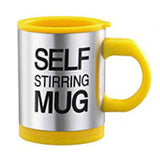 Lazy Auto Self Stir Stirring Mixing Tea Coffee Cup Mug Work Office - Yellow - Gift - Althemax - 3