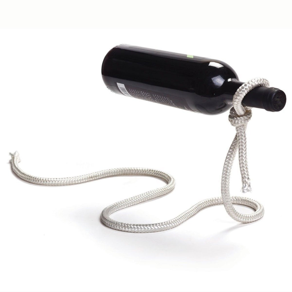 Magic Floating Lasso Rope Wine Bottle Holder Bar Illusion Stand Rack D ...