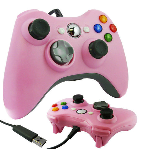Wired Xbox 360 USB Game Pad Joysticks Controller For xBox 360 or PC Pink - XBox 360 Accessories - Althemax - 1