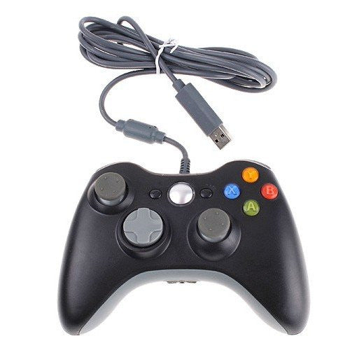 Wired Xbox 360 USB Game Pad Joysticks Controller For xBox 360 or PC Black - XBox 360 Accessories - Althemax - 1