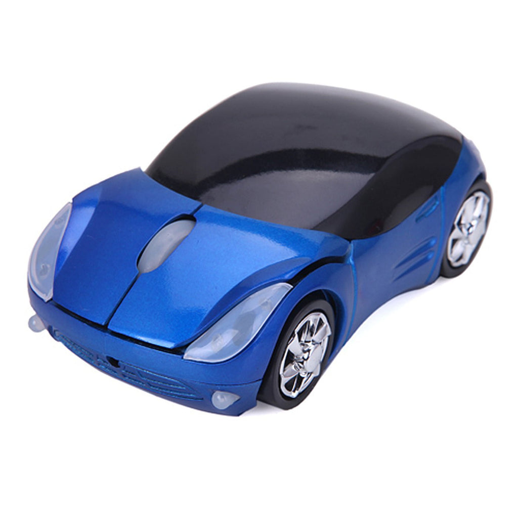 Wireless Cordless 2.4G DPI Race Auto LED Optical Car USB PC Mouse Mice for desktop laptop Blue - Mice & Trackballs - Althemax - 2