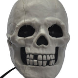White Scary Cool Skull Skeleton Shaped Telephone Corded Phone with Blue Led Flashing Eyes Halloween Gifts - Telephone - Althemax - 5
