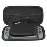 Althemax® Carrying Case Protective, hard, portable carrying case Multi bag for games Orange interior for Nintendo Switch Gray