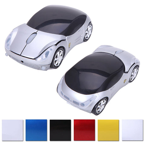 Wireless Cordless 2.4G DPI Race Auto LED Optical Car USB PC Mouse Mice for desktop laptop Silver - Mice & Trackballs - Althemax - 1