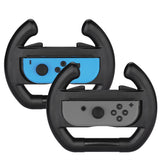 黑色 2 x 賽車控制器遠程底座方向盤配件 Joy-Con 適合任天堂 Switch 馬里奧車