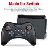 專業無線控制器遊戲手柄，帶電池充電線，兼容 Nintendo Switch 控制台