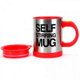 Lazy Auto Self Stir Stirring Mixing Tea Coffee Cup Mug Work Office - Red - Gift - Althemax - 3