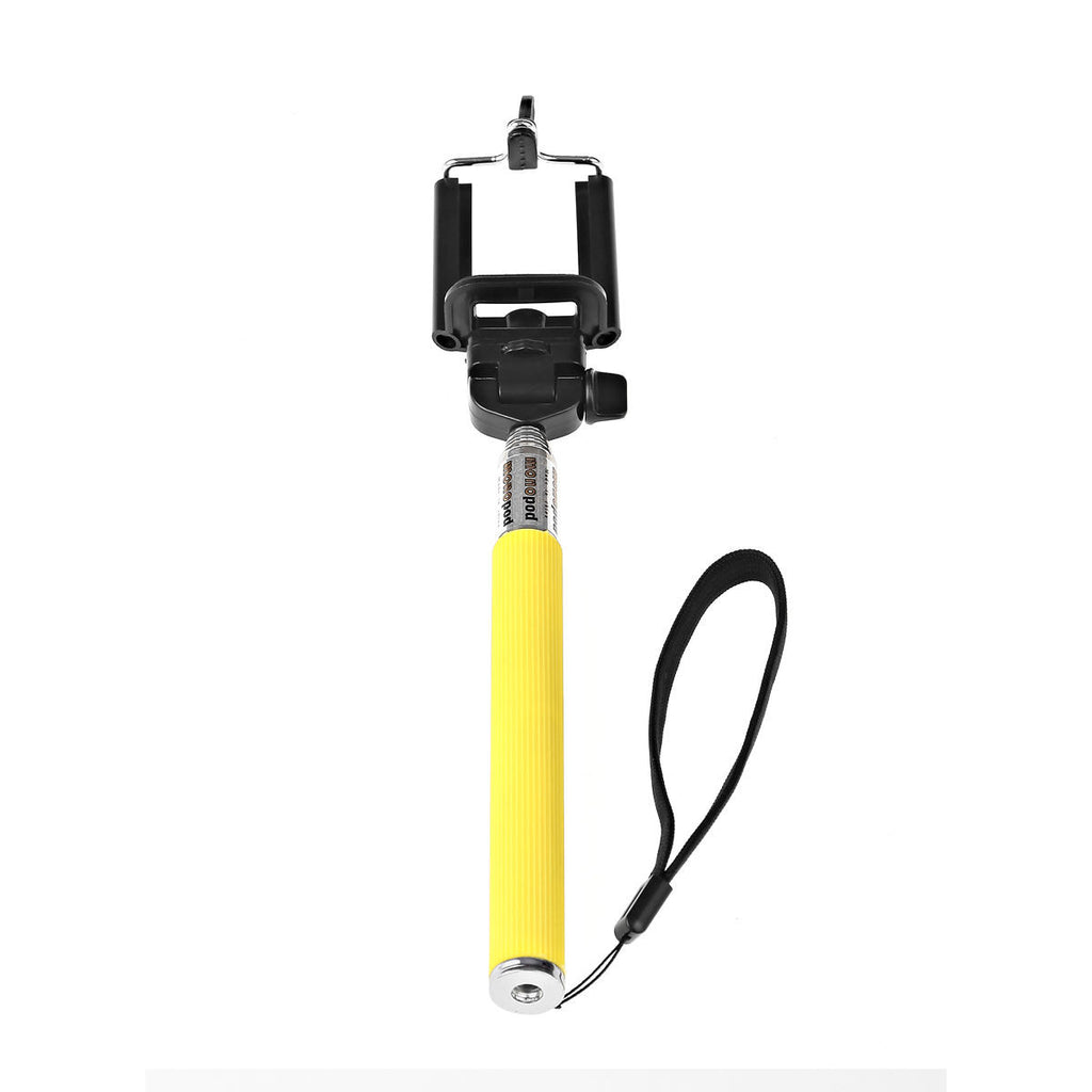 Camera Monopod Selfie Stick 1M for cellphone Apple iphone Multi Colors - Yellow - Selfie Stick - Althemax - 1