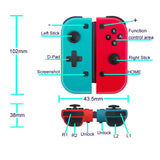 Joy Con (L/R) Pair Wireless Pro Controller for Compatible with Nintendo Switch / Lite Red Blue