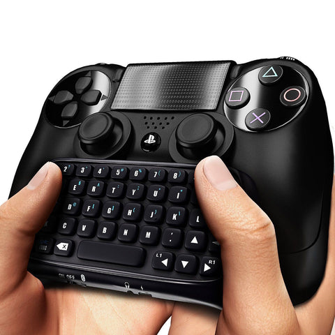 Althemax PS4 PlayStation 4 Controller Wireless Bluetooth Keyboard Chatpad GamePad DOBE Black